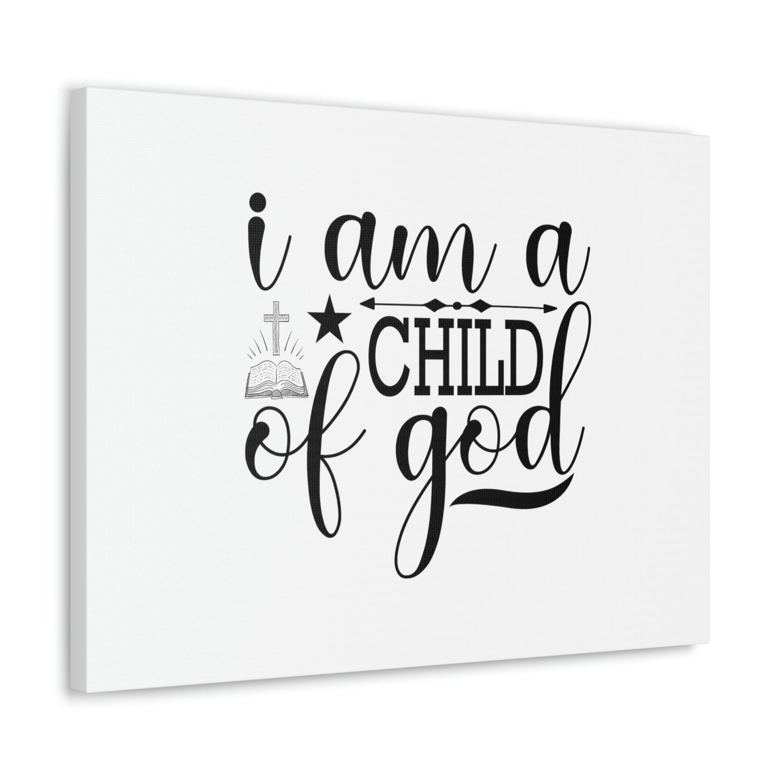 Scripture Walls I Am A Child Of God John 1:12 Christian Wall Art Bible Verse Print Ready to Hang Unframed-Express Your Love Gifts