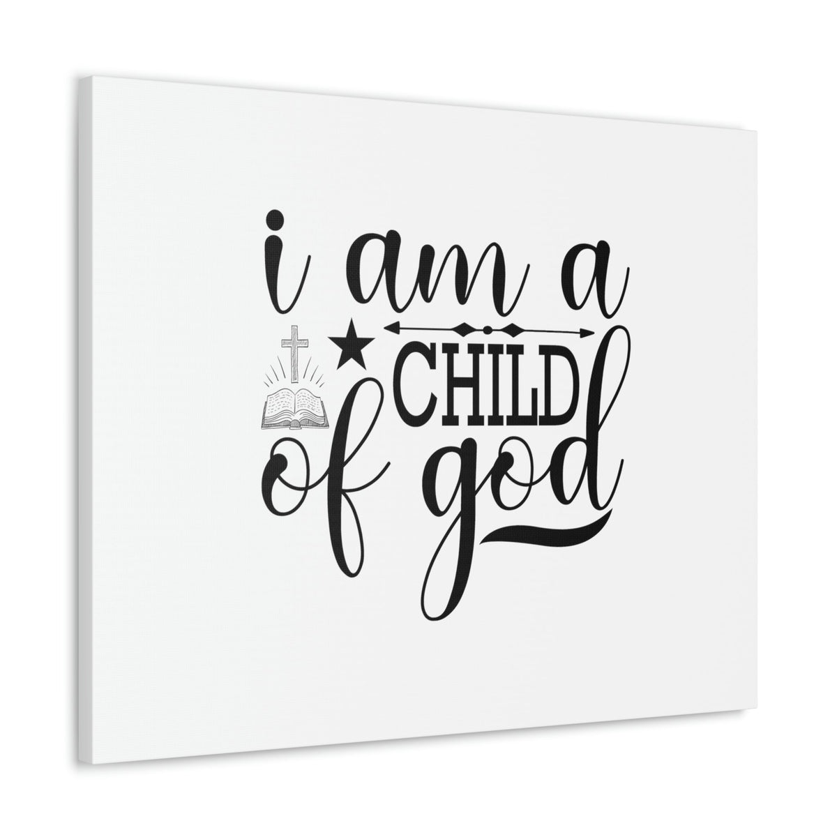 Scripture Walls I Am A Child Of God John 1:12 Christian Wall Art Bible Verse Print Ready to Hang Unframed-Express Your Love Gifts