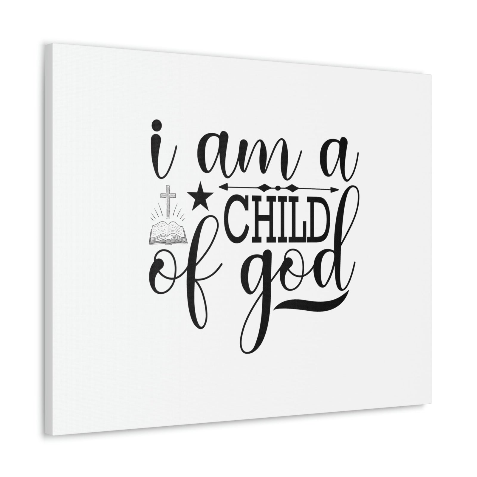Scripture Walls I Am A Child Of God John 1:12 Christian Wall Art Bible Verse Print Ready to Hang Unframed-Express Your Love Gifts
