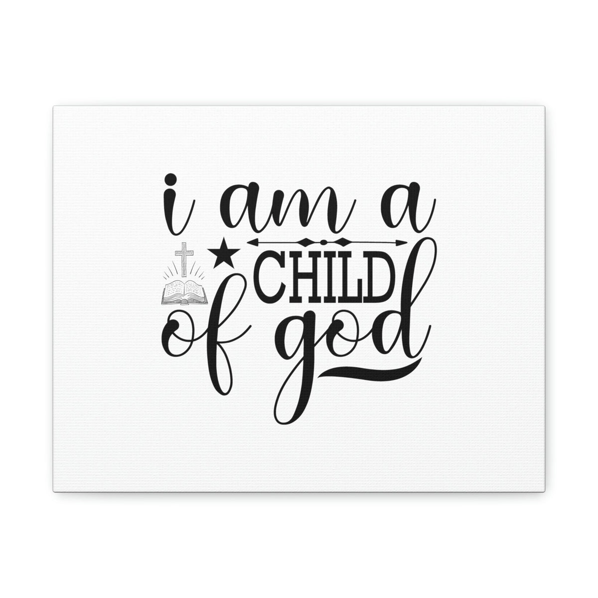 Scripture Walls I Am A Child Of God John 1:12 Christian Wall Art Bible Verse Print Ready to Hang Unframed-Express Your Love Gifts