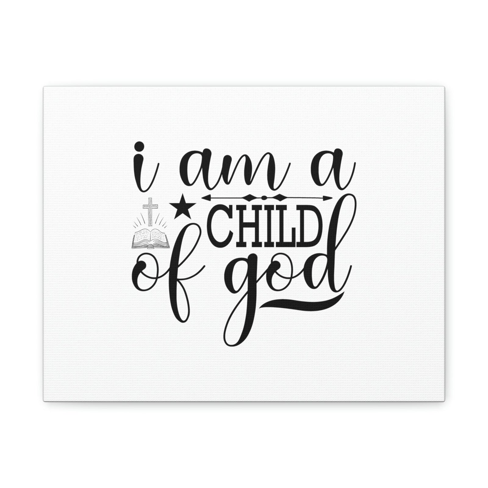Scripture Walls I Am A Child Of God John 1:12 Christian Wall Art Bible Verse Print Ready to Hang Unframed-Express Your Love Gifts