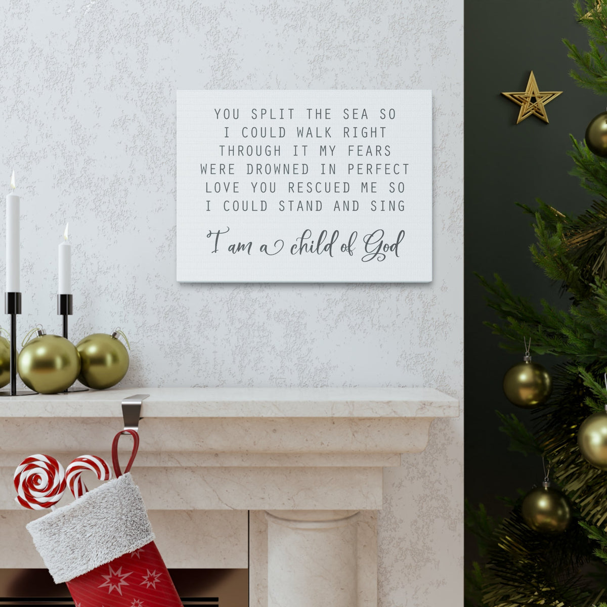Scripture Walls I Am A Child Of God Romans 8:14 Christian Wall Art Bible Verse Print Ready to Hang Unframed-Express Your Love Gifts