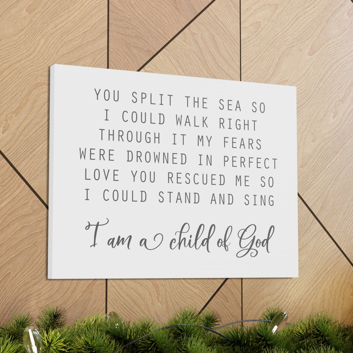 Scripture Walls I Am A Child Of God Romans 8:14 Christian Wall Art Bible Verse Print Ready to Hang Unframed-Express Your Love Gifts