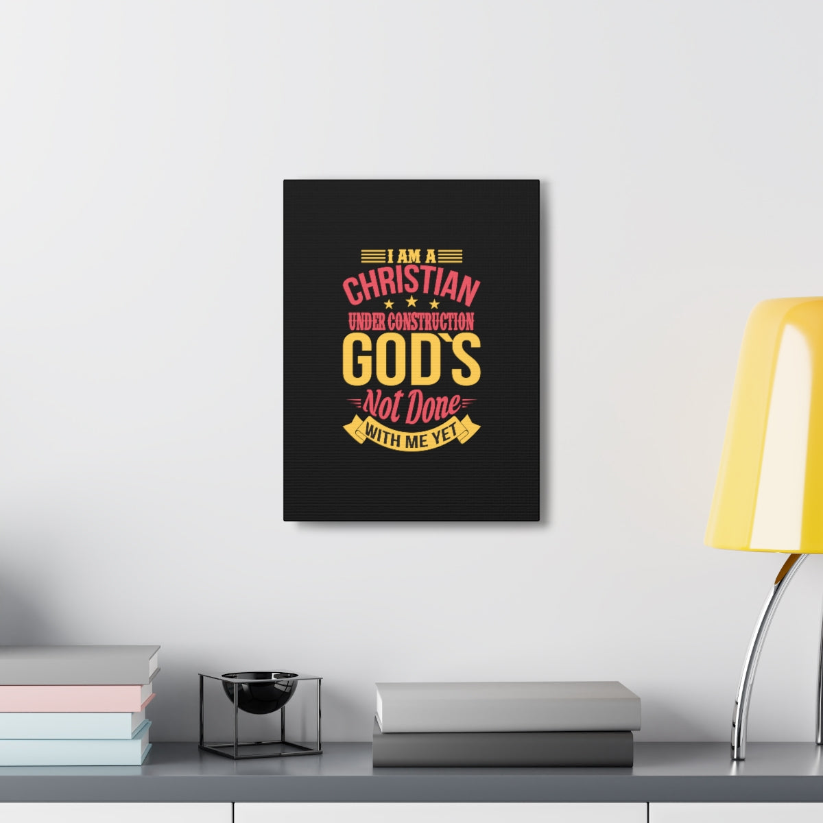 Scripture Walls I Am A Christian Under Construction Philippians 1:6 Christian Wall Art Bible Verse Print Ready to Hang Unframed-Express Your Love Gifts