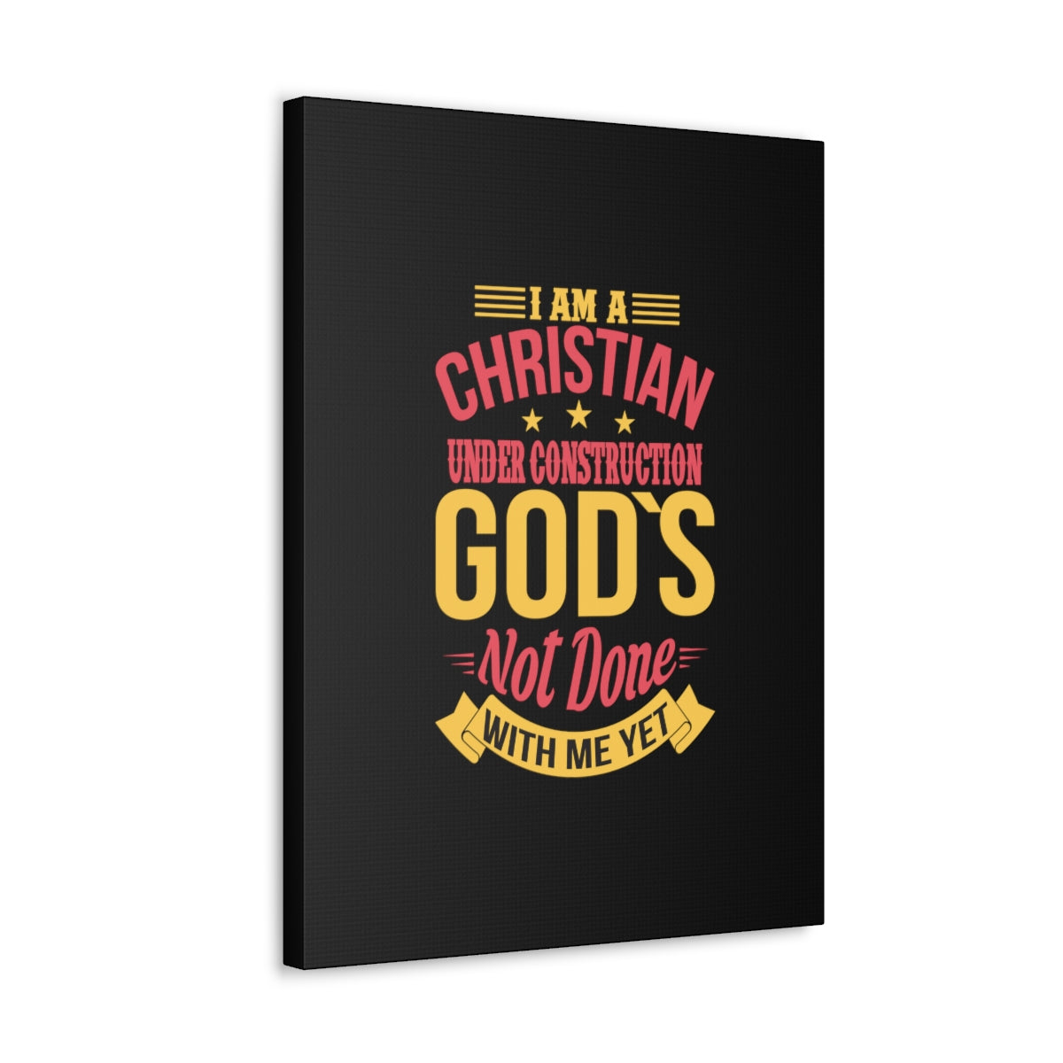 Scripture Walls I Am A Christian Under Construction Philippians 1:6 Christian Wall Art Bible Verse Print Ready to Hang Unframed-Express Your Love Gifts