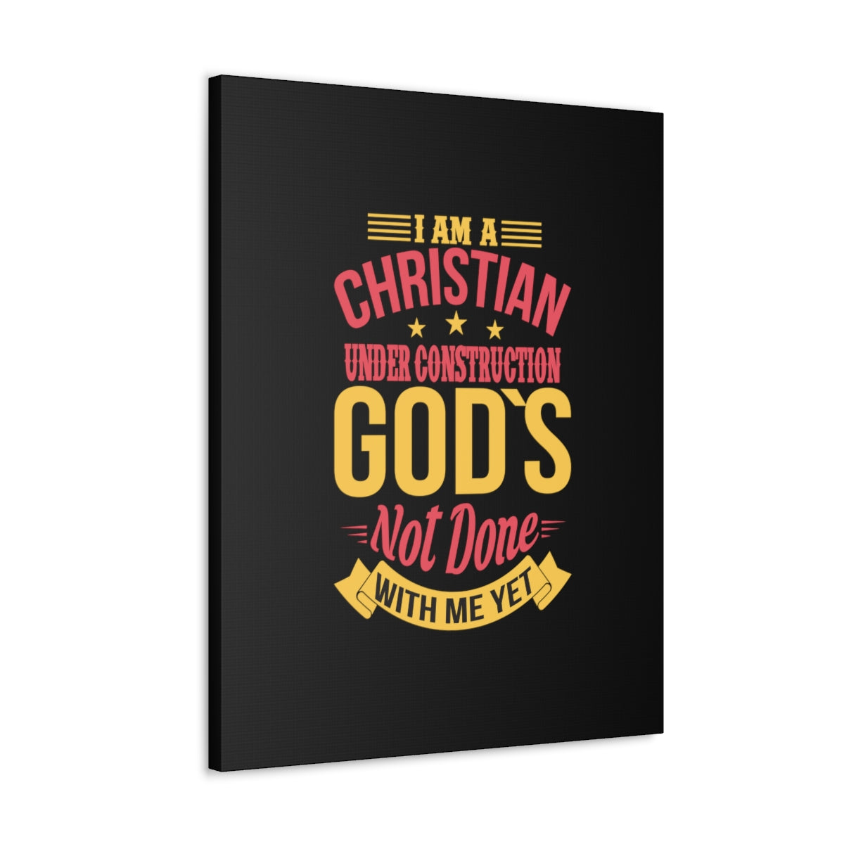 Scripture Walls I Am A Christian Under Construction Philippians 1:6 Christian Wall Art Bible Verse Print Ready to Hang Unframed-Express Your Love Gifts
