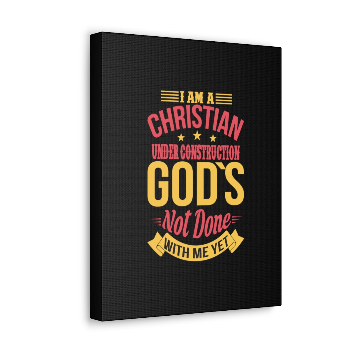 Scripture Walls I Am A Christian Under Construction Philippians 1:6 Christian Wall Art Bible Verse Print Ready to Hang Unframed-Express Your Love Gifts