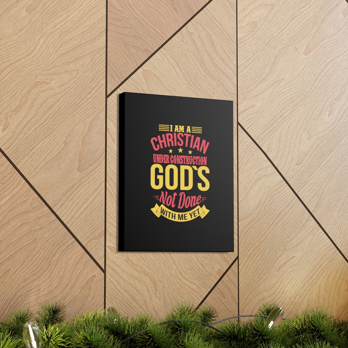 Scripture Walls I Am A Christian Under Construction Philippians 1:6 Christian Wall Art Bible Verse Print Ready to Hang Unframed-Express Your Love Gifts