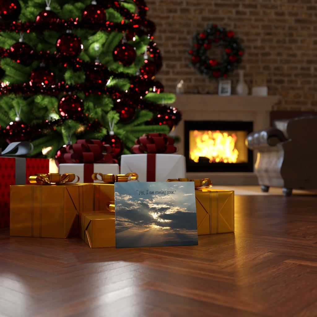 Scripture Walls I Am Coming Soon Revelation 22:20 Bible Verse Canvas Christian Wall Art Ready to Hang Unframed-Express Your Love Gifts