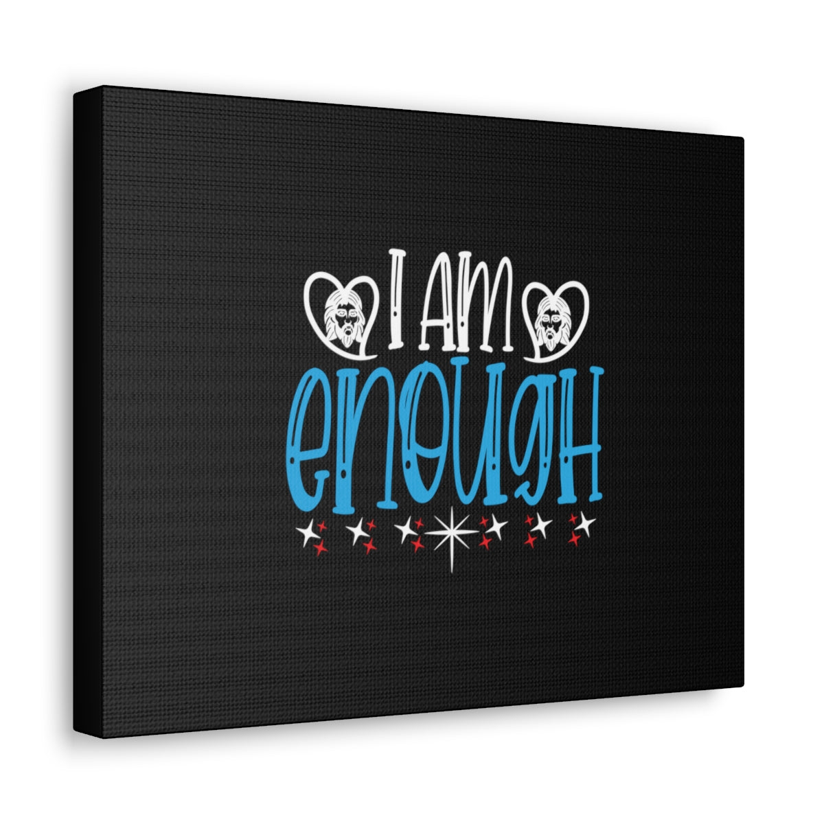 Scripture Walls I Am Enough Blue 2 Corinthians 12:9 Christian Wall Art Bible Verse Print Ready to Hang Unframed-Express Your Love Gifts