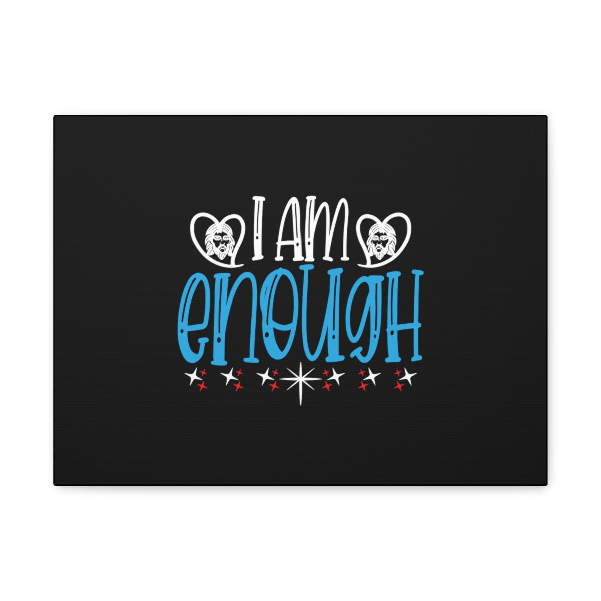Scripture Walls I Am Enough Blue 2 Corinthians 12:9 Christian Wall Art Bible Verse Print Ready to Hang Unframed-Express Your Love Gifts