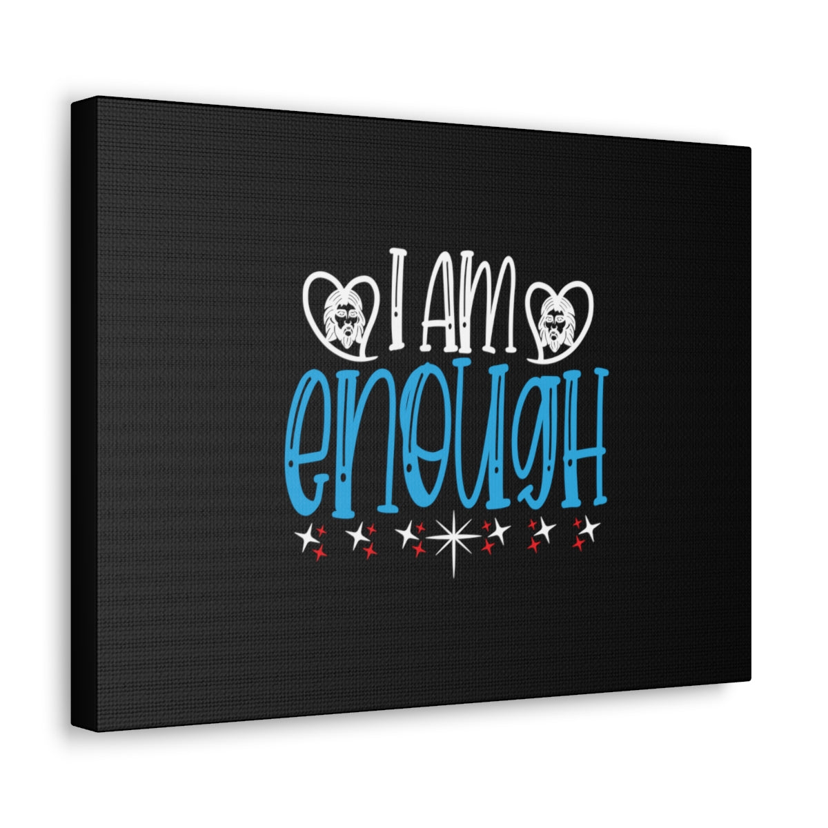 Scripture Walls I Am Enough Blue 2 Corinthians 12:9 Christian Wall Art Bible Verse Print Ready to Hang Unframed-Express Your Love Gifts