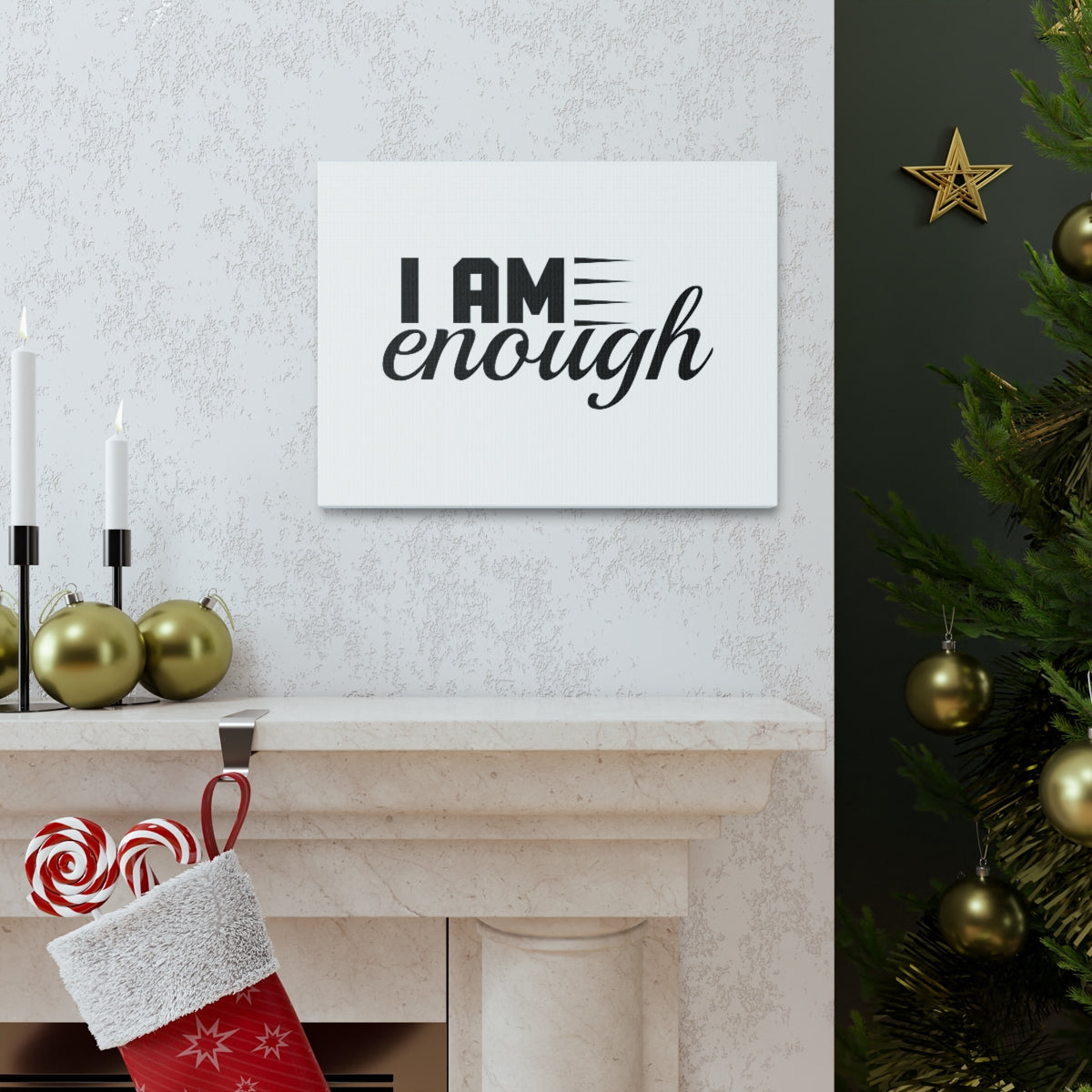 Scripture Walls I Am Enough Psalm 73:26 Christian Wall Art Bible Verse Print Ready to Hang Unframed-Express Your Love Gifts