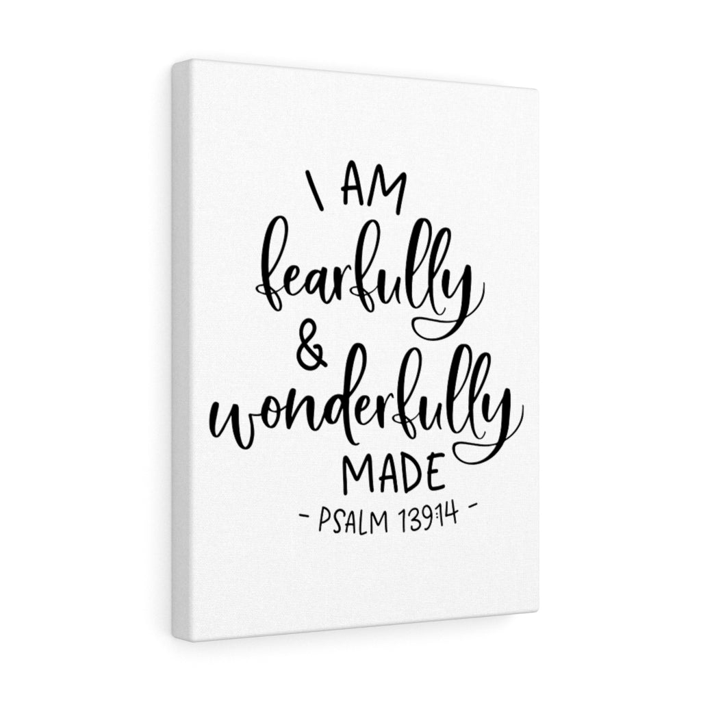 Scripture Walls I Am Fearfully Psalm 139:14 Bible Verse Canvas Christian Wall Art Ready to Hang Unframed-Express Your Love Gifts