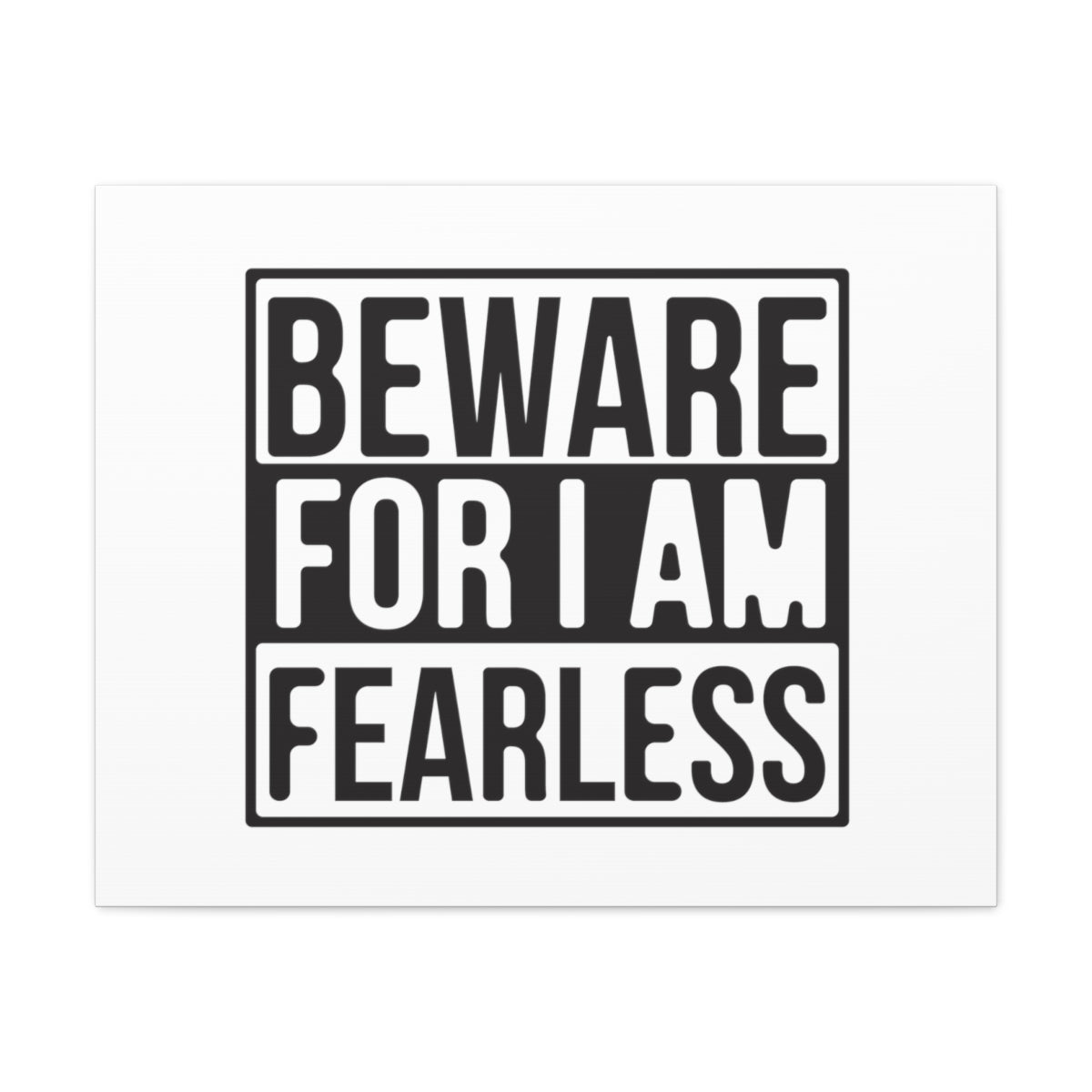Scripture Walls I Am Fearless Jeremiah 1:8 Christian Wall Art Print Ready to Hang Unframed-Express Your Love Gifts