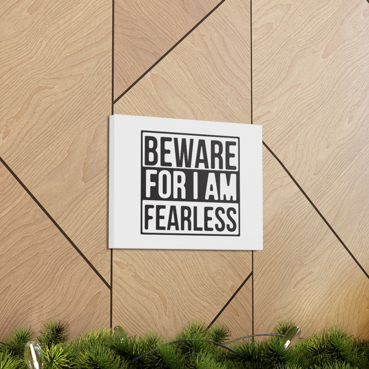 Scripture Walls I Am Fearless Jeremiah 1:8 Christian Wall Art Print Ready to Hang Unframed-Express Your Love Gifts