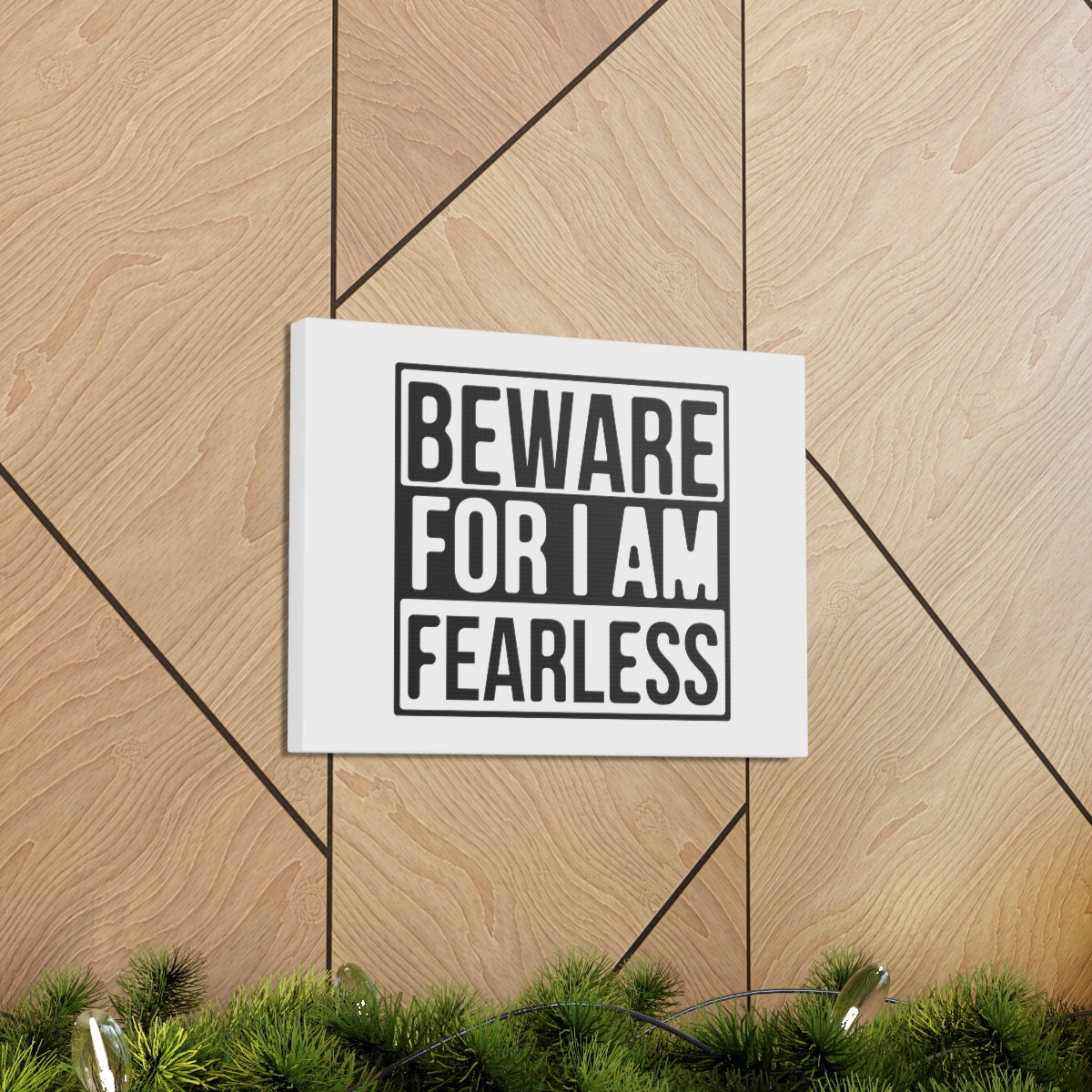 Scripture Walls I Am Fearless Jeremiah 1:8 Christian Wall Art Print Ready to Hang Unframed-Express Your Love Gifts