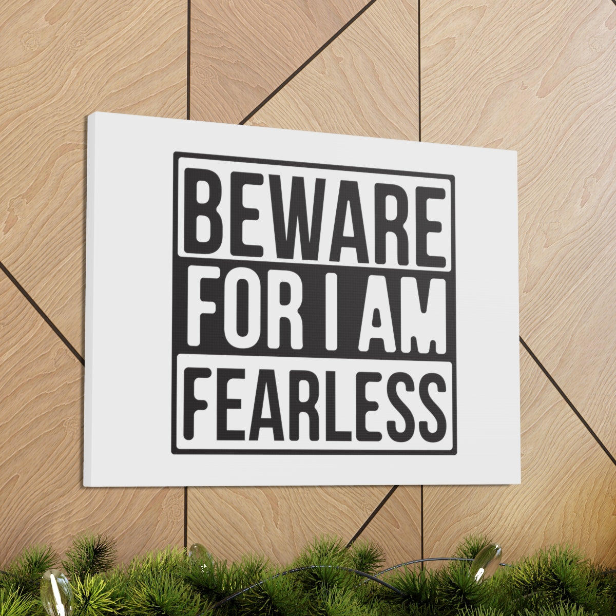 Scripture Walls I Am Fearless Jeremiah 1:8 Christian Wall Art Print Ready to Hang Unframed-Express Your Love Gifts