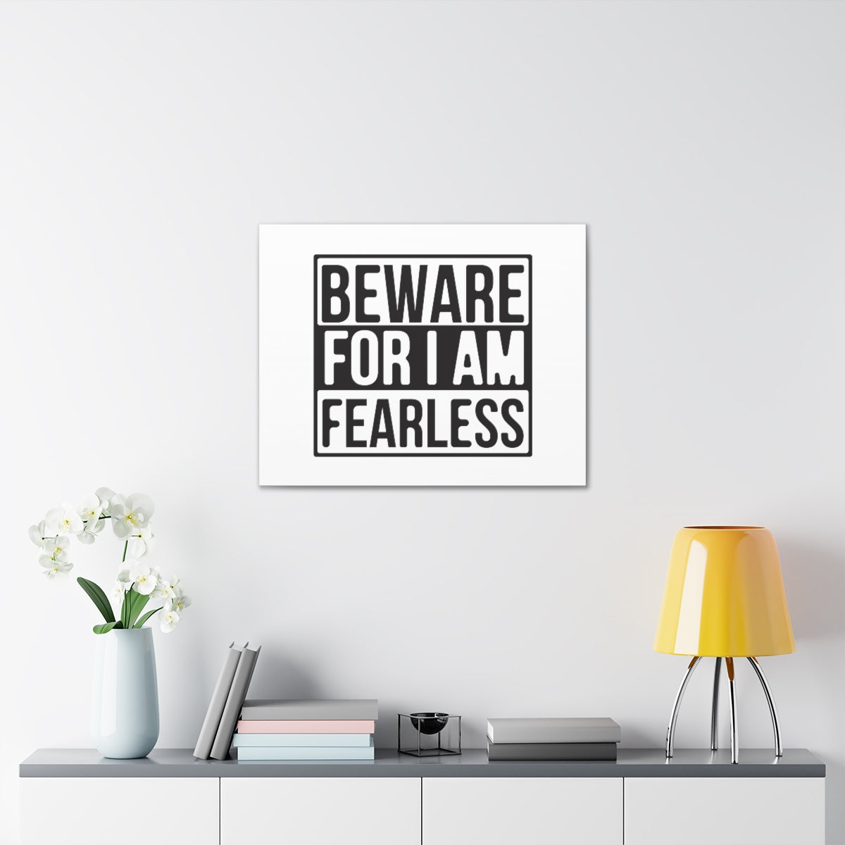 Scripture Walls I Am Fearless Jeremiah 1:8 Christian Wall Art Print Ready to Hang Unframed-Express Your Love Gifts