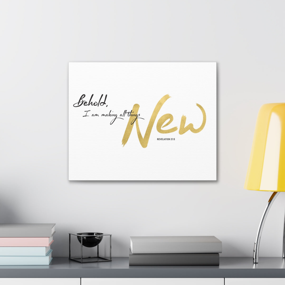 Scripture Walls I Am Making All Things New Revelation 21:5 Bible Verse Canvas Christian Wall Art Ready to Hang Unframed-Express Your Love Gifts