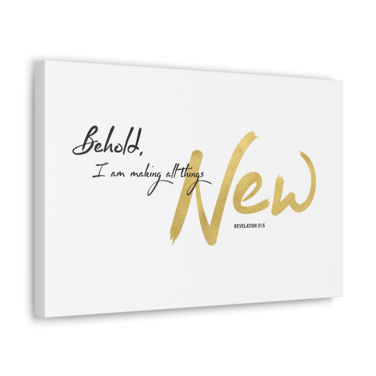 Scripture Walls I Am Making All Things New Revelation 21:5 Bible Verse Canvas Christian Wall Art Ready to Hang Unframed-Express Your Love Gifts