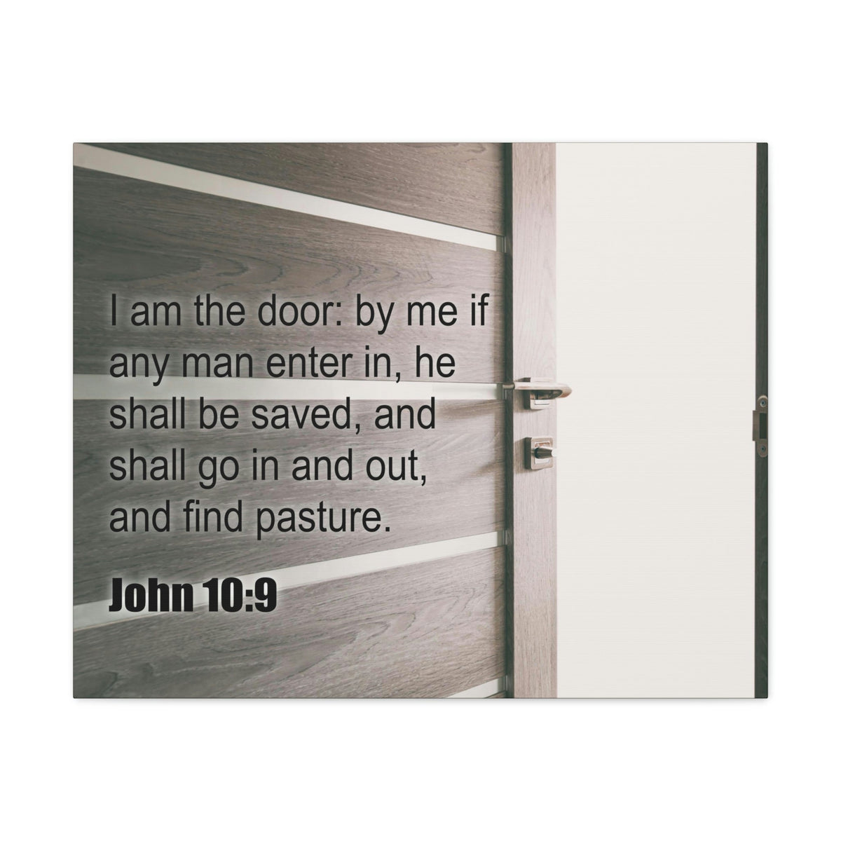 Scripture Walls I Am The Door John 10:9 Bible Verse Canvas Christian Wall Art Ready to Hang Unframed-Express Your Love Gifts
