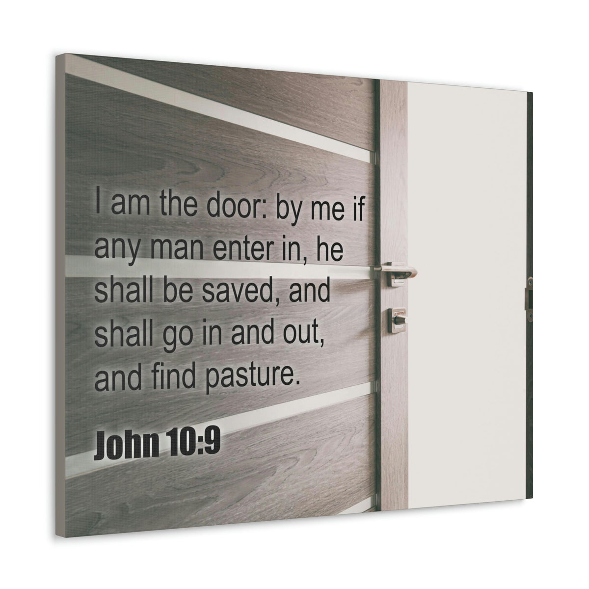 Scripture Walls I Am The Door John 10:9 Bible Verse Canvas Christian Wall Art Ready to Hang Unframed-Express Your Love Gifts