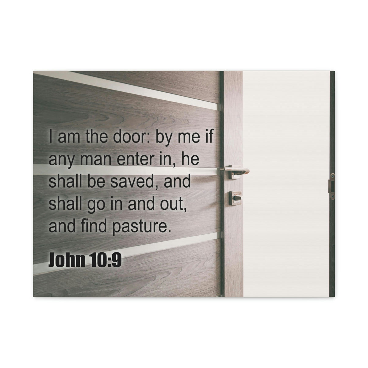 Scripture Walls I Am The Door John 10:9 Bible Verse Canvas Christian Wall Art Ready to Hang Unframed-Express Your Love Gifts