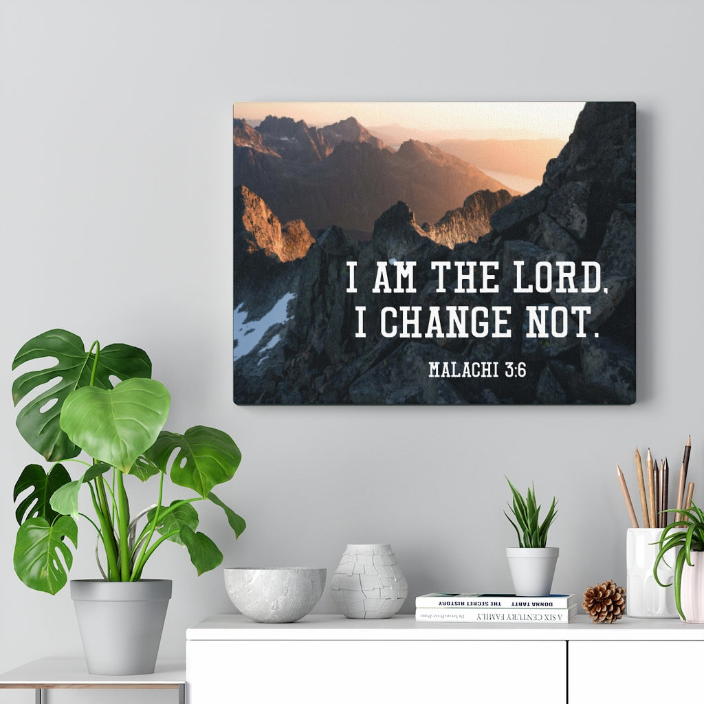 Scripture Walls I Am the Lord Malachi 3:6 Wall Art Christian Home Decor Unframed-Express Your Love Gifts