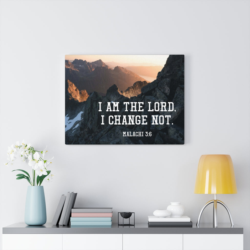 Scripture Walls I Am the Lord Malachi 3:6 Wall Art Christian Home Decor Unframed-Express Your Love Gifts