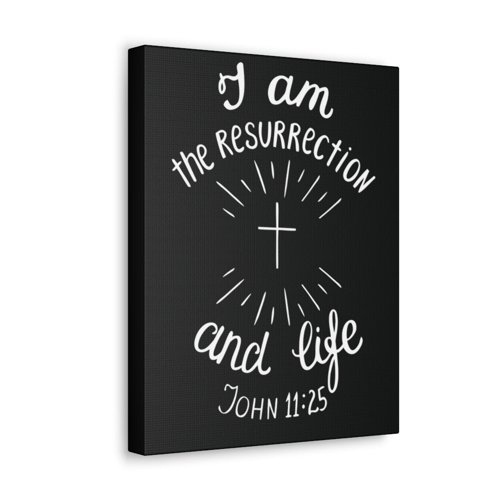 Scripture Walls I Am The Resurrection And Life John 11:25 Christian Wall Art Bible Verse Print Ready To Hang Unframed-Express Your Love Gifts
