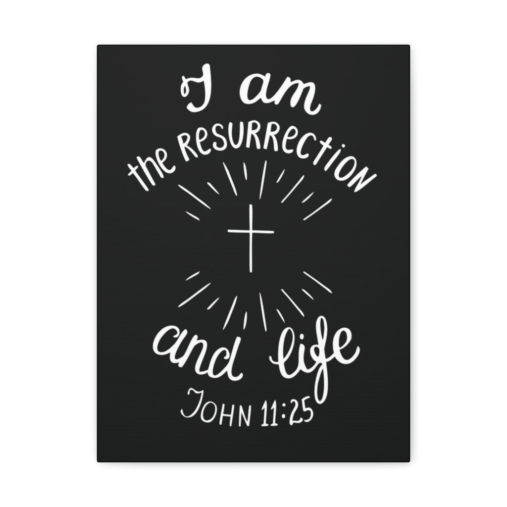 Scripture Walls I Am The Resurrection And Life John 11:25 Christian Wall Art Bible Verse Print Ready To Hang Unframed-Express Your Love Gifts