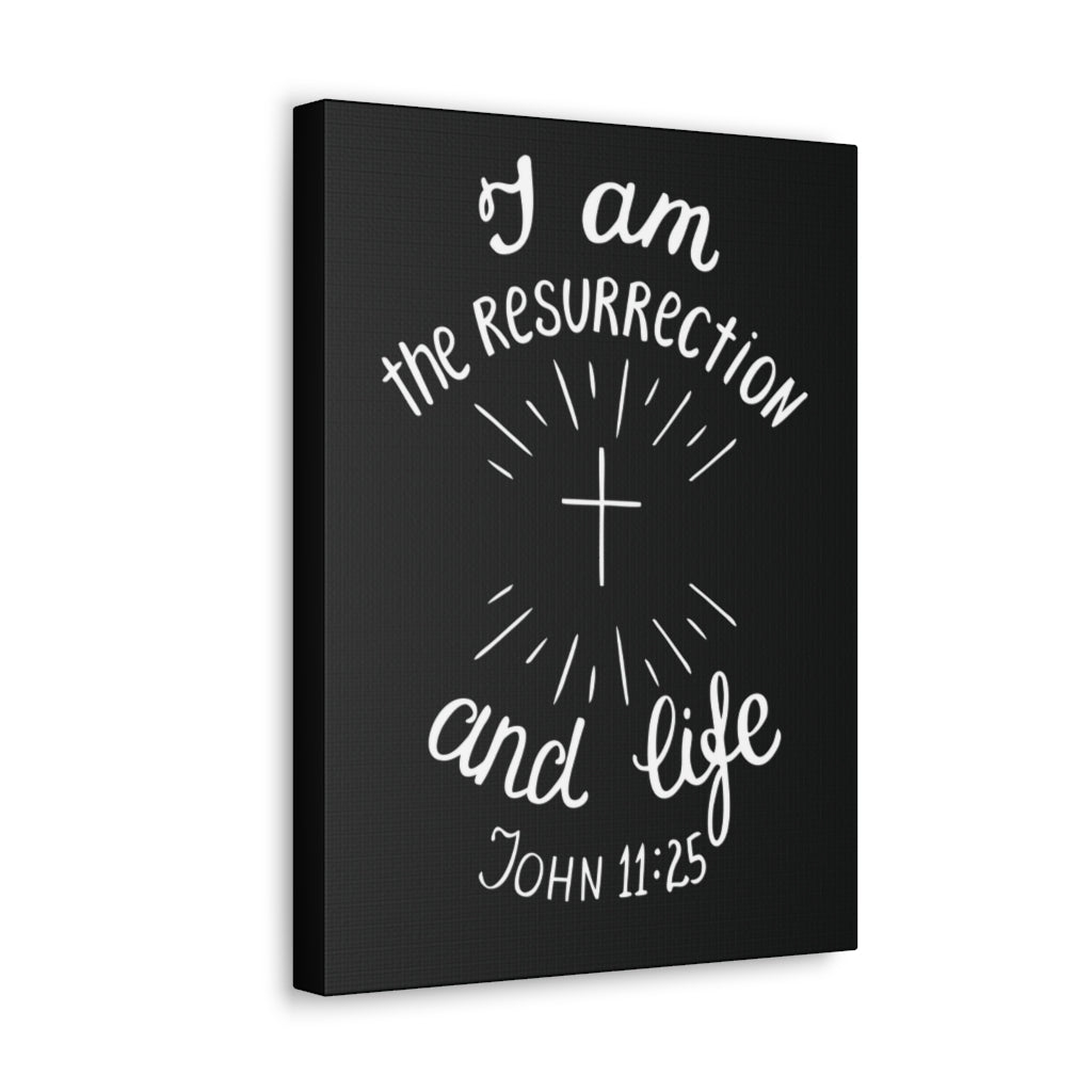 Scripture Walls I Am The Resurrection And Life John 11:25 Christian Wall Art Bible Verse Print Ready To Hang Unframed-Express Your Love Gifts