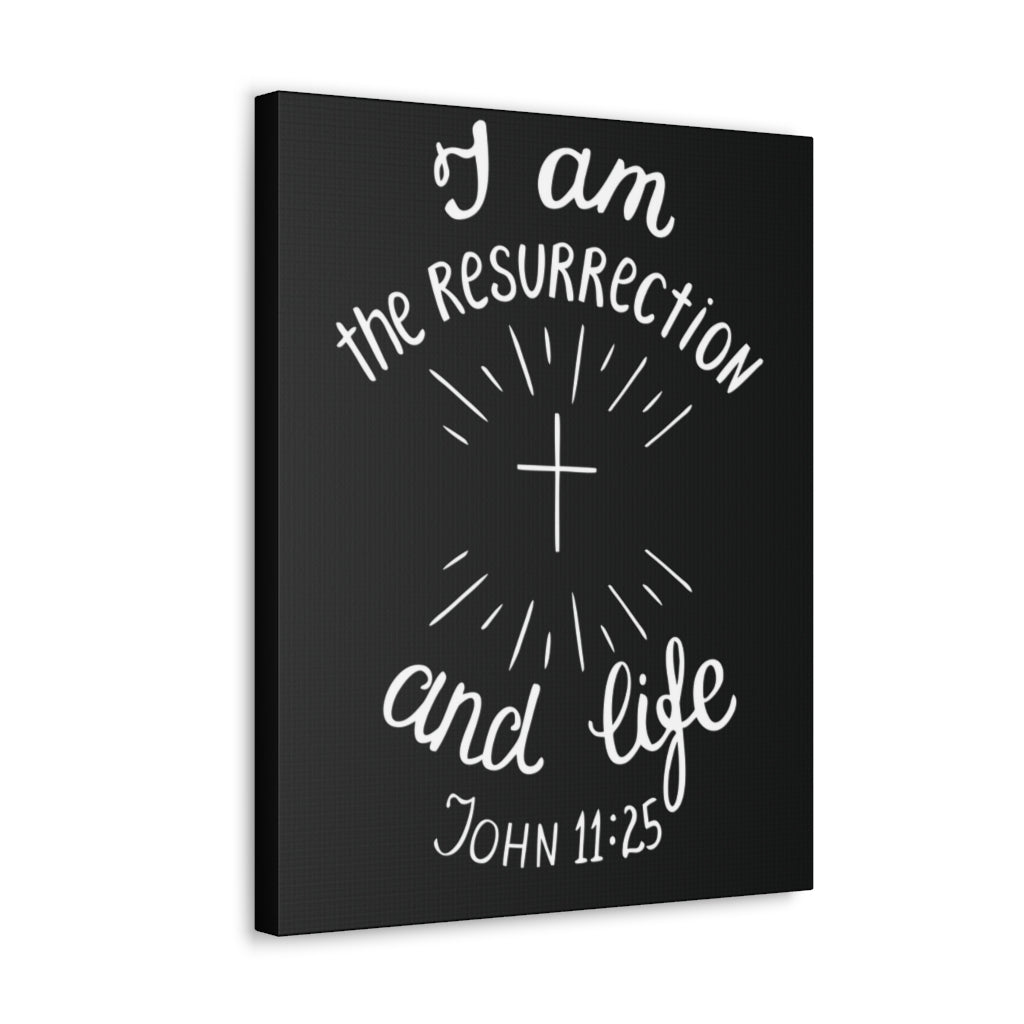 Scripture Walls I Am The Resurrection And Life John 11:25 Christian Wall Art Bible Verse Print Ready To Hang Unframed-Express Your Love Gifts