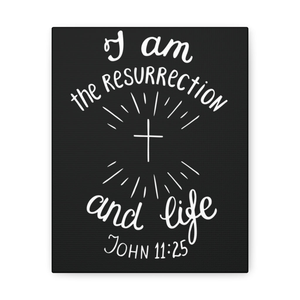 Scripture Walls I Am The Resurrection And Life John 11:25 Christian Wall Art Bible Verse Print Ready To Hang Unframed-Express Your Love Gifts