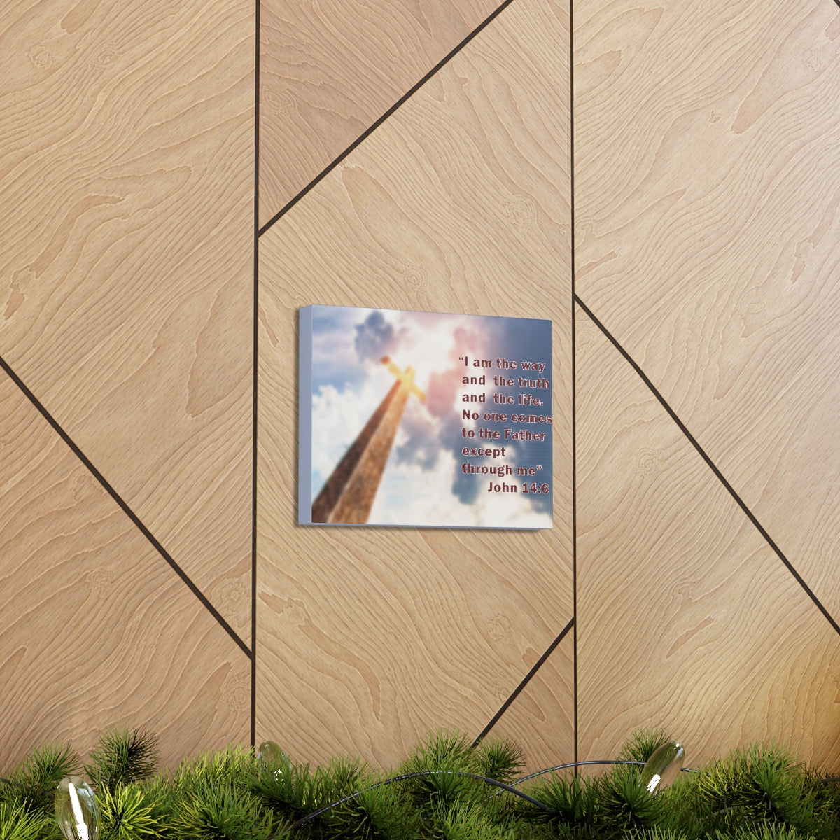 Scripture Walls I Am The Way John 14:6 Bible Verse Canvas Christian Wall Art Bible Verse Print Ready To Hang Unframed-Express Your Love Gifts