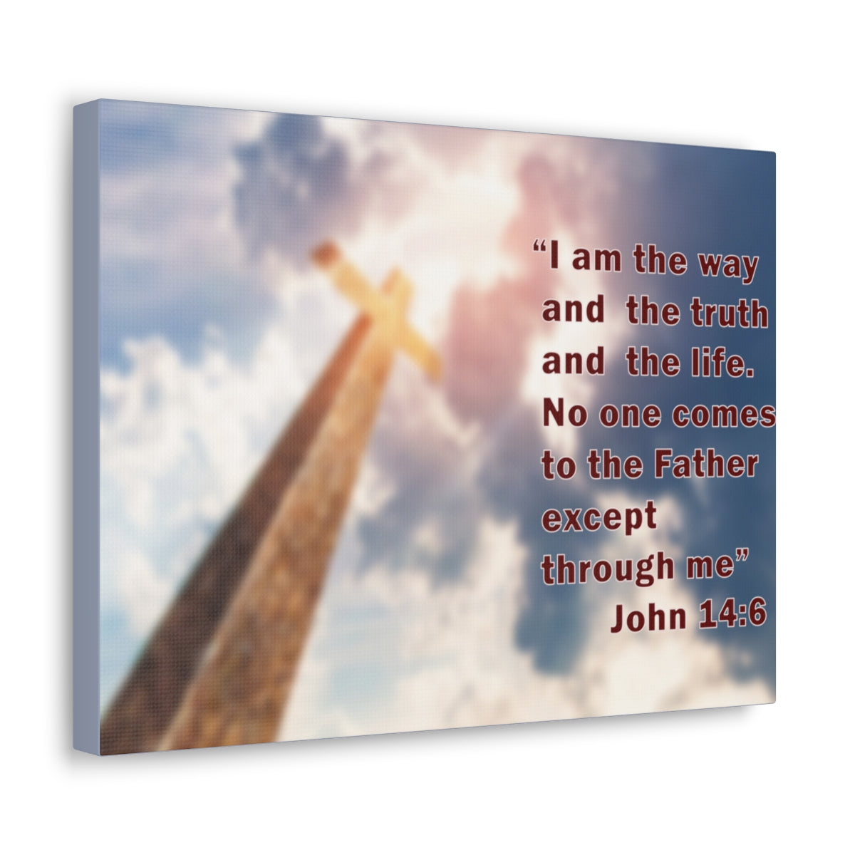 Scripture Walls I Am The Way John 14:6 Bible Verse Canvas Christian Wall Art Bible Verse Print Ready To Hang Unframed-Express Your Love Gifts