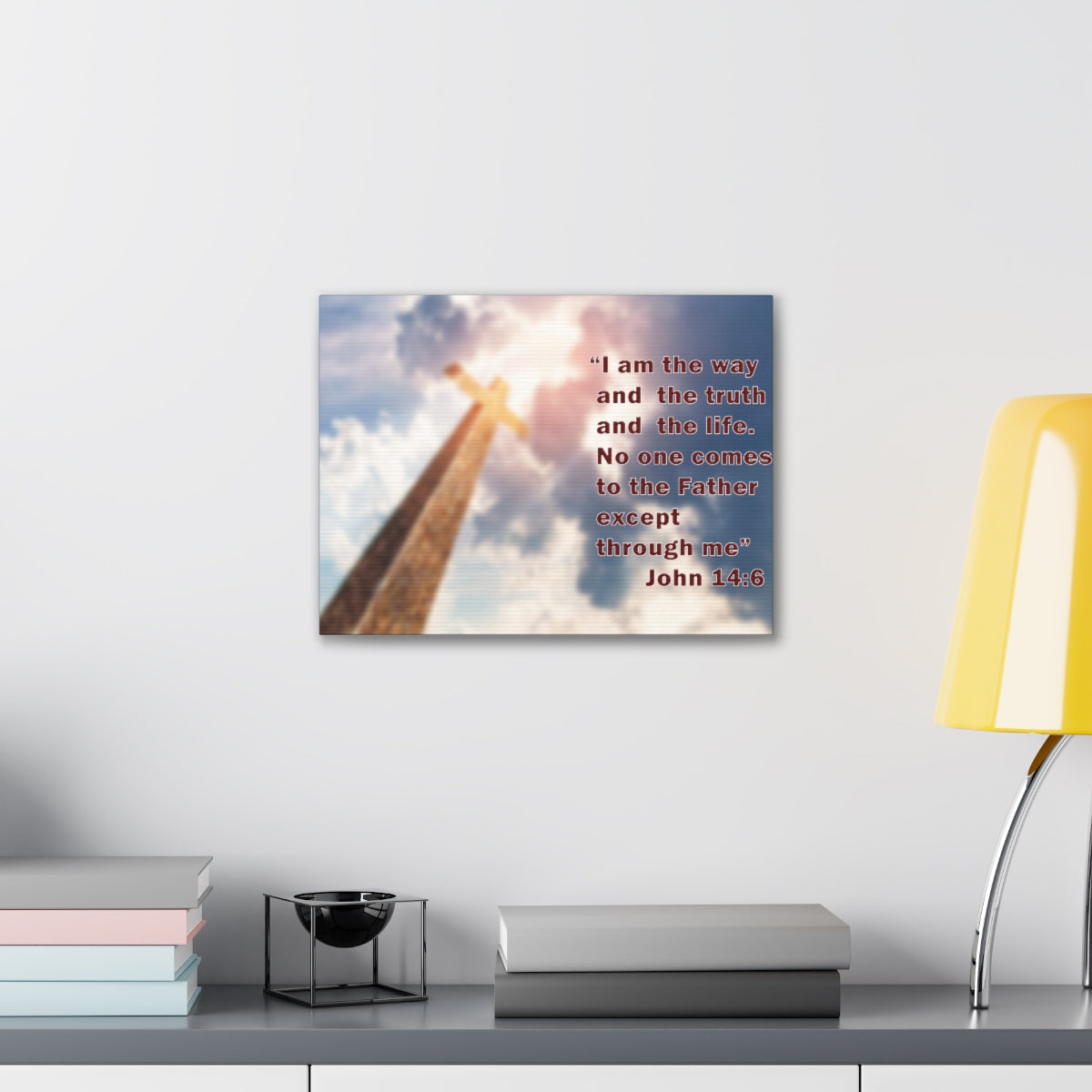 Scripture Walls I Am The Way John 14:6 Bible Verse Canvas Christian Wall Art Bible Verse Print Ready To Hang Unframed-Express Your Love Gifts