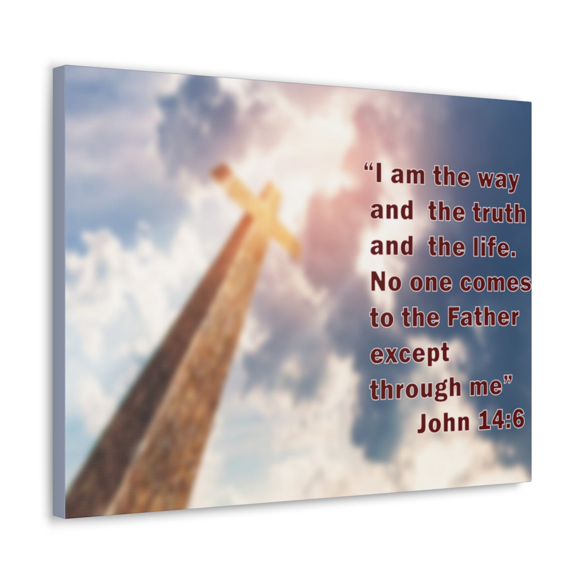 Scripture Walls I Am The Way John 14:6 Bible Verse Canvas Christian Wall Art Bible Verse Print Ready To Hang Unframed-Express Your Love Gifts