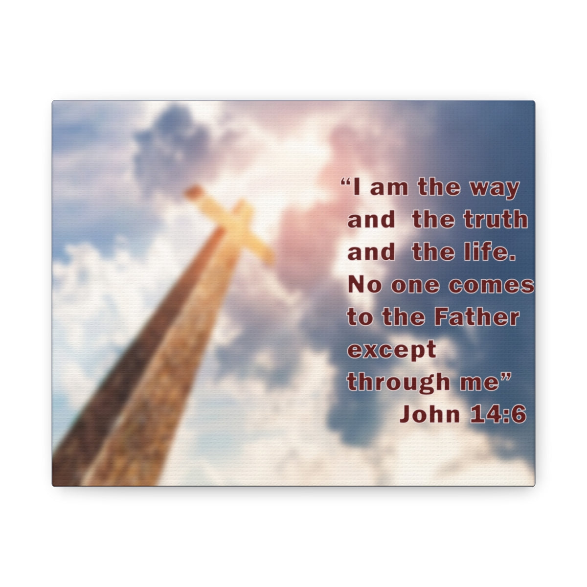 Scripture Walls I Am The Way John 14:6 Bible Verse Canvas Christian Wall Art Bible Verse Print Ready To Hang Unframed-Express Your Love Gifts