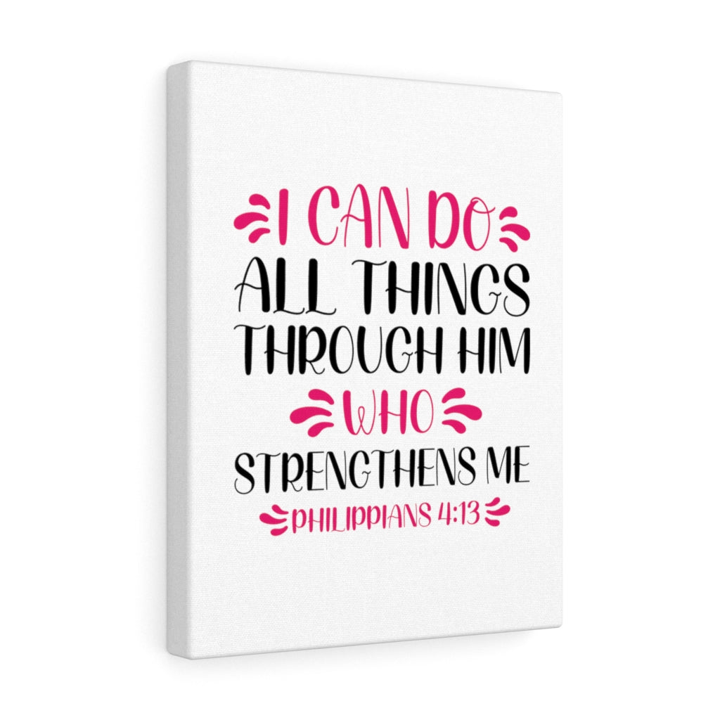 Scripture Walls I Can Do All Things Philippians 4:13 Bible Verse Canvas Christian Wall Art Ready to Hang Unframed-Express Your Love Gifts