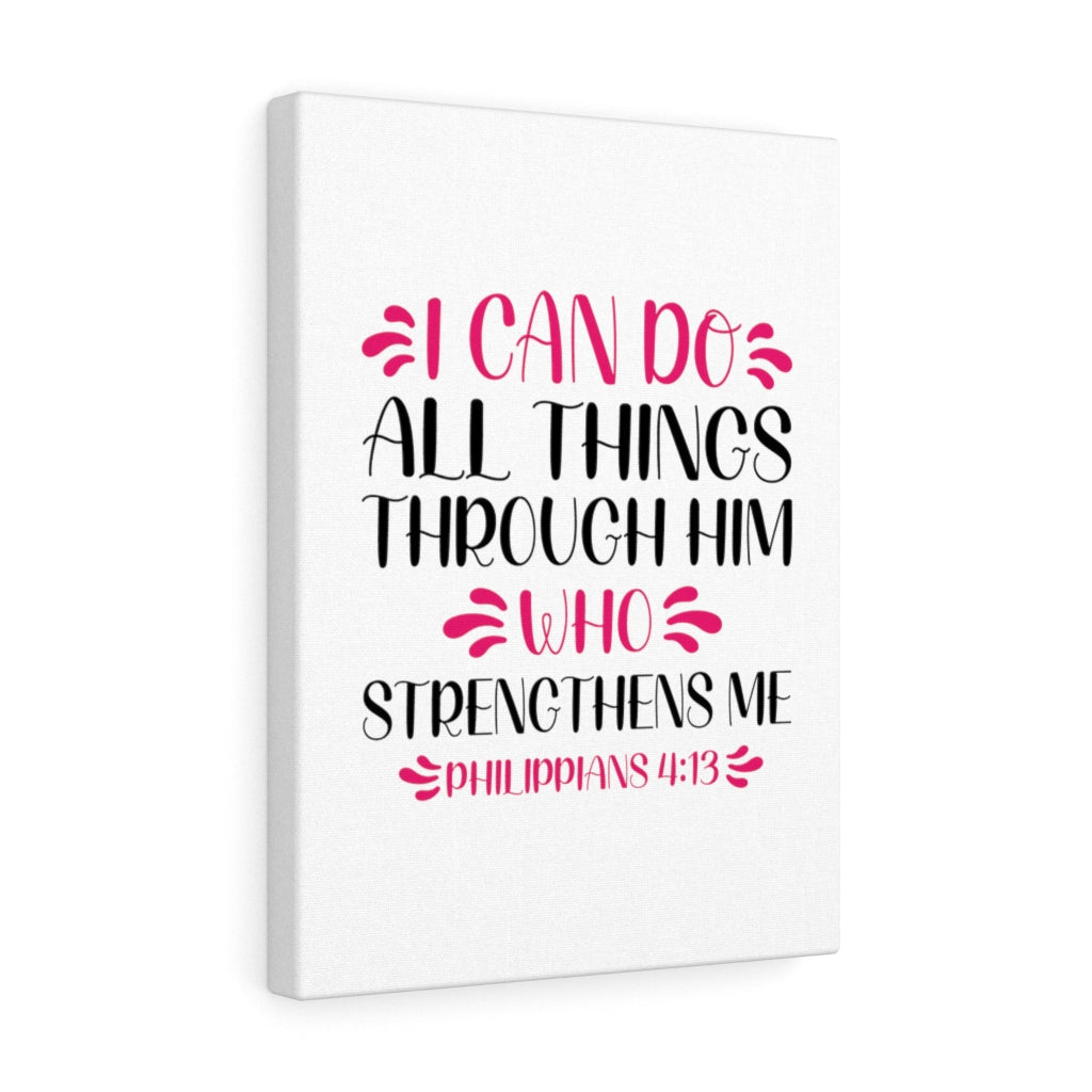 Scripture Walls I Can Do All Things Philippians 4:13 Bible Verse Canvas Christian Wall Art Ready to Hang Unframed-Express Your Love Gifts
