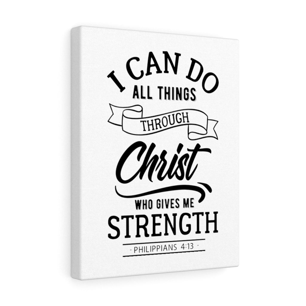 Scripture Walls I Can Do All Things Through Christ Philippians 4:13 Bible Verse Canvas Christian Wall Art Ready to Hang Unframed-Express Your Love Gifts