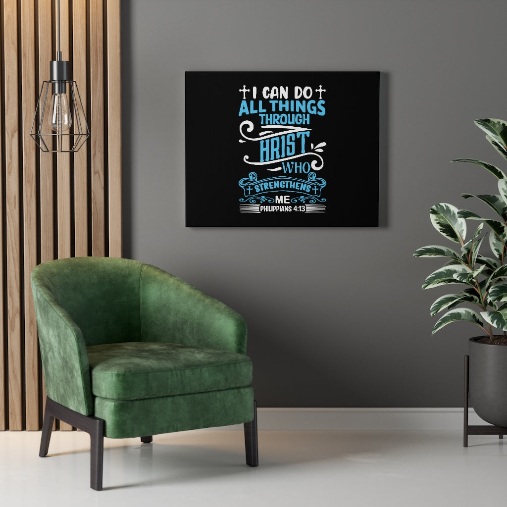 Scripture Walls I Can Do Philippians 4:13 Bible Verse Canvas Christian Wall Art Ready to Hang Unframed-Express Your Love Gifts