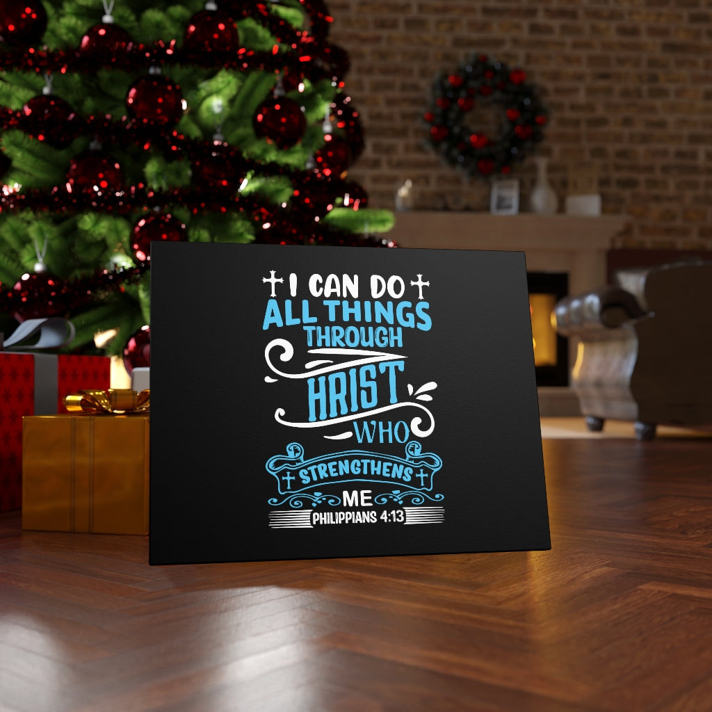Scripture Walls I Can Do Philippians 4:13 Bible Verse Canvas Christian Wall Art Ready to Hang Unframed-Express Your Love Gifts