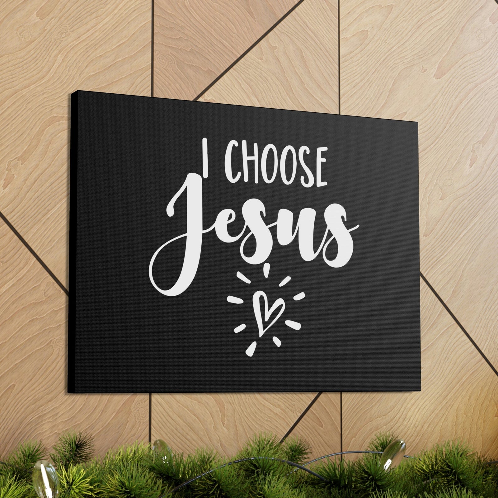 Scripture Walls I Choose Jesus 1 Timothy 2:5 Heart Christian Wall Art Bible Verse Print Ready to Hang Unframed-Express Your Love Gifts