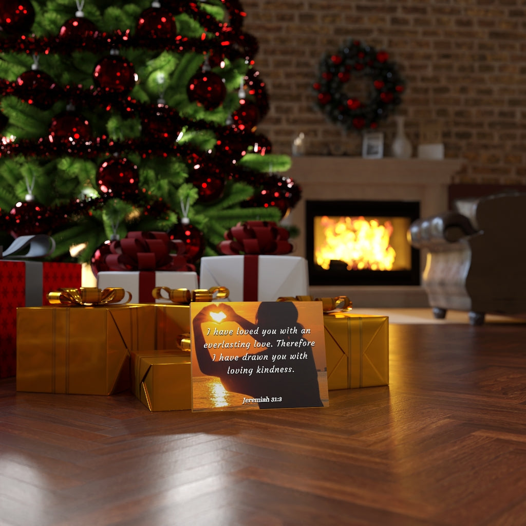 Scripture Walls I Have Loved You Jeremiah 31:3 Bible Verse Canvas Christian Wall Art Ready to Hang Unframed-Express Your Love Gifts