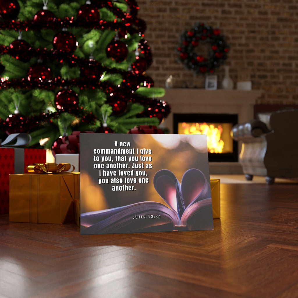 Scripture Walls I Have Loved You John 13:34 Bible Verse Canvas Christian Wall Art Ready to Hang Unframed-Express Your Love Gifts