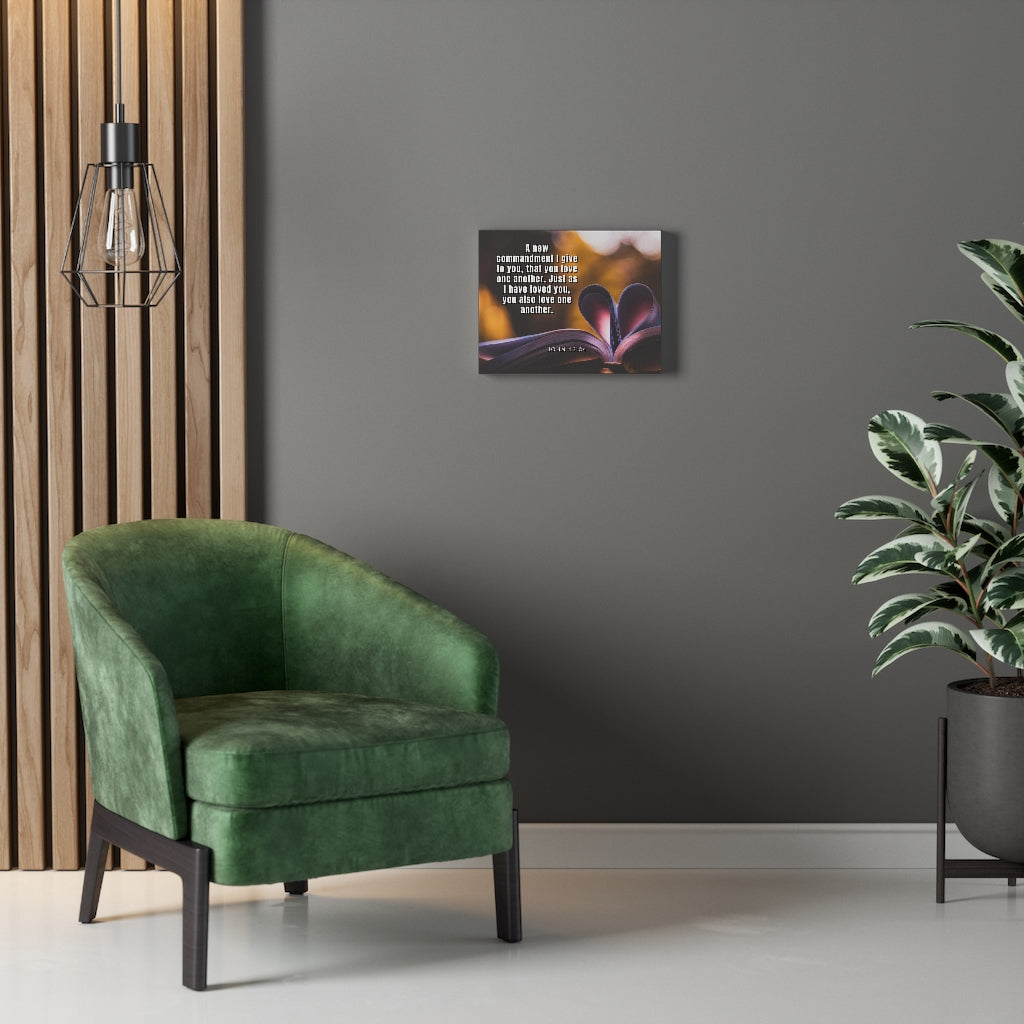 Scripture Walls I Have Loved You John 13:34 Bible Verse Canvas Christian Wall Art Ready to Hang Unframed-Express Your Love Gifts