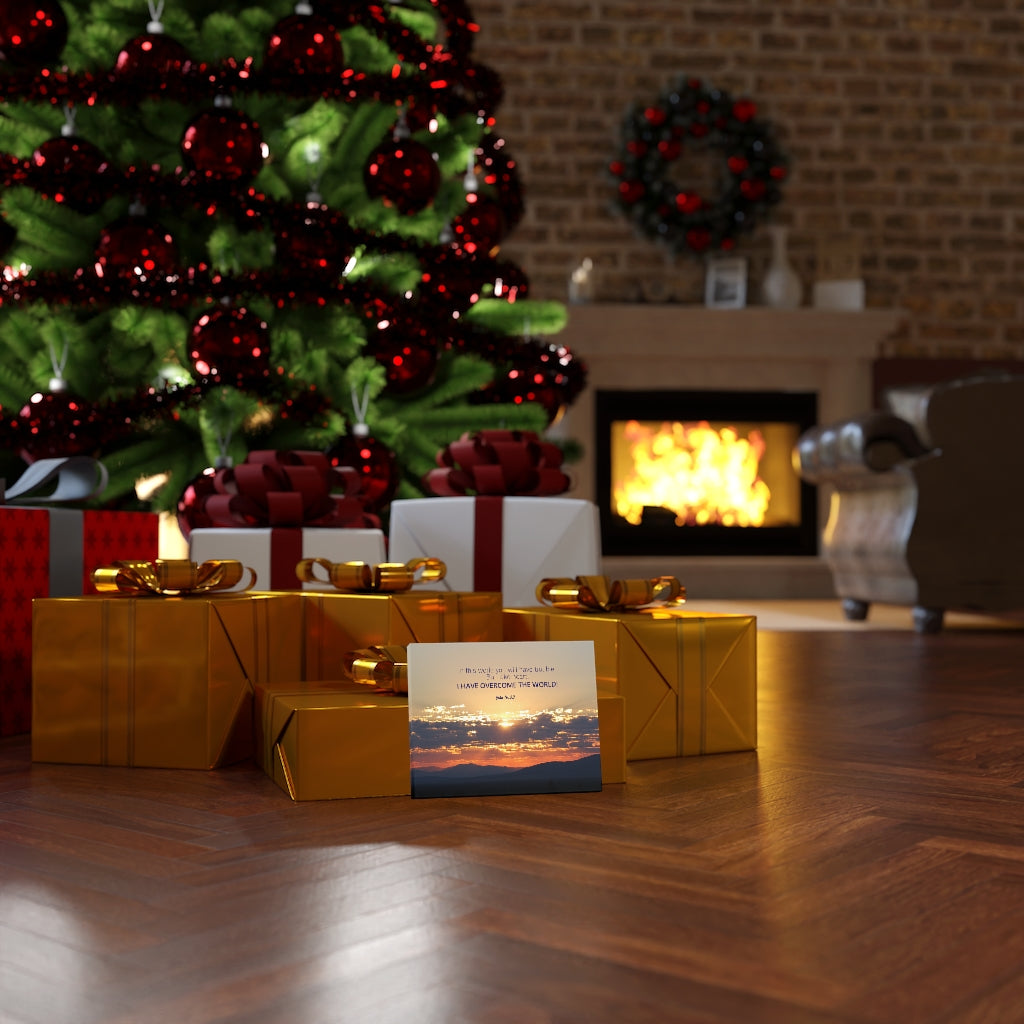 Scripture Walls I Have Overcome The World John 16:33 Bible Verse Canvas Christian Wall Art Ready to Hang Unframed-Express Your Love Gifts